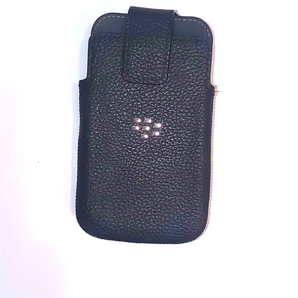OEM Blackberry Q10 Leather Swivel Holster Pouch Sleeve Black Case